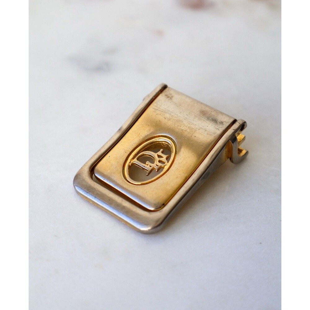 DIOR Vintage Gold Brass Belt Buckle Christian Dior Unisex
